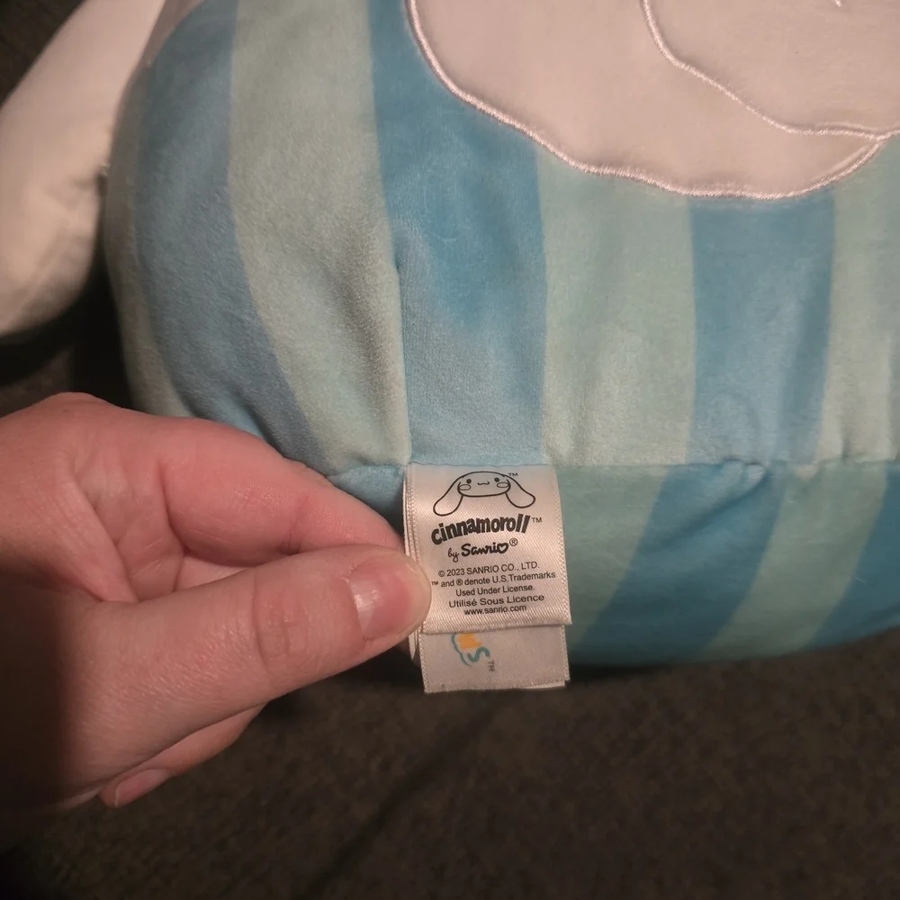 Sanrio Cinnamoroll Pastel Blue & Cream Plush Pillow
